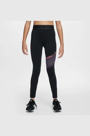 Nike Dívčí legíny Dri-FIT Pro se středně vysokým pasem