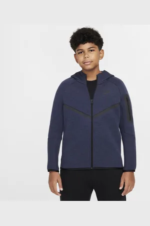 Nike Mikina Sportswear Tech Fleece s kapucí a zipem po celé délce pro větší děti (větší velikost)