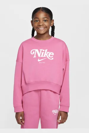 Nike Dívčí zkrácená flísová mikina Sportswear
