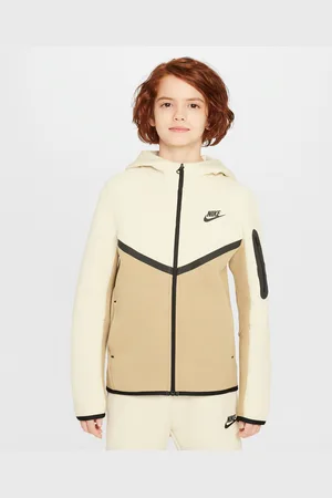 Nike Mikina Sportswear Tech Fleece s kapucí a zipem po celé délce pro větší děti