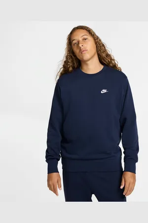 Nike Pánská mikina Club z francouzského froté s kulatým výstřihem