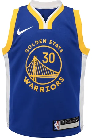 Nike Souprava dresu a kraťasů NBA Stephen Curry Golden State Warriors Icon 2022/2023 pro malé děti (chlapce)