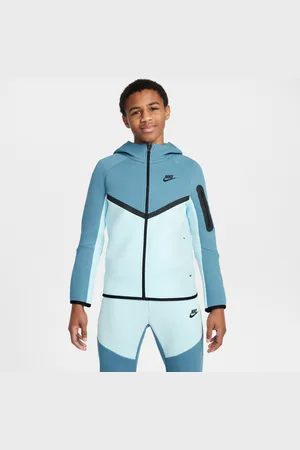 Nike Mikina Sportswear Tech Fleece s kapucí a zipem po celé délce pro větší děti