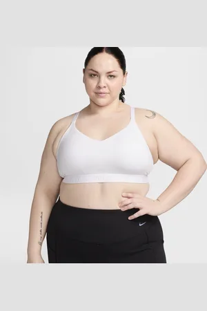 Nike Dámská nastavitelná sportovní podprsenka Indy s lehkou oporou a vycpávkami (větší velikost)