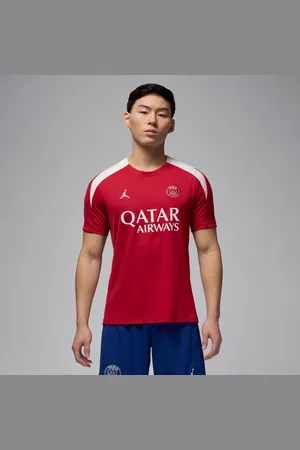 Nike Pánské čtvrté pleteninové fotbalové tričko Jordan Dri-FIT Paris Saint-Germain Strikes krátkým rukávem
