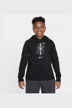 Nike Mikina NFL Las Vegas Raiders Icon s kapucí pro větší děti