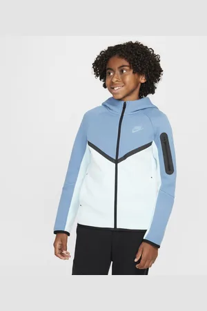 Nike Mikina Sportswear Tech Fleece s kapucí a zipem po celé délce pro větší děti
