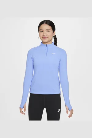 Nike Dívčí tričko Dri-FIT s dlouhým rukávem a čtvrtinovým zipem