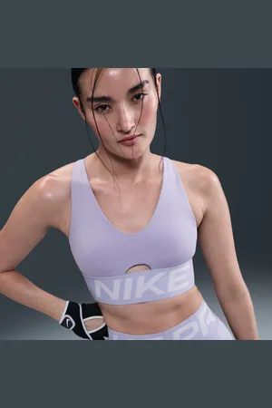 Nike Dámská sportovní podprsenka Pro Indy Plunge s vycpávkami a střední oporou