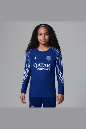 Nike Originální čtvrtý fotbalový dres Jordan Dri-FIT ADV Paris Saint-Germain Match 2024/25 s dlouhými rukávy pro větší děti