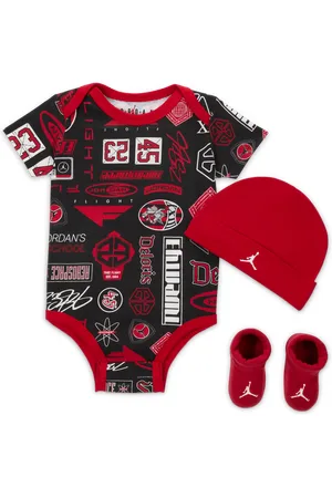 Nike Trojdílná souprava s body Jordan MJ Essentials s potiskem pro kojence