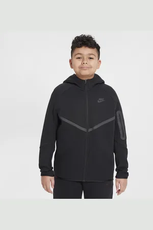 Nike Mikina Sportswear Tech Fleece s kapucí a zipem po celé délce pro větší děti (větší velikost)