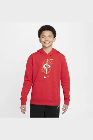Nike Mikina NFL Kansas City Chiefs Icon s kapucí pro větší děti