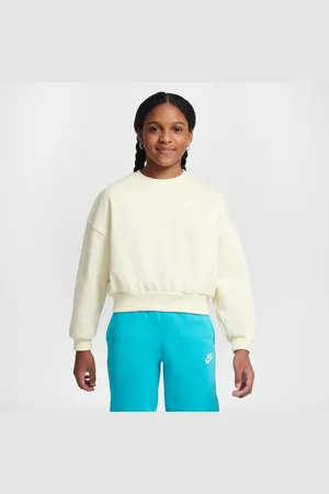 Nike Dívčí volnější mikina Sportswear Club Fleece s kulatým výstřihem