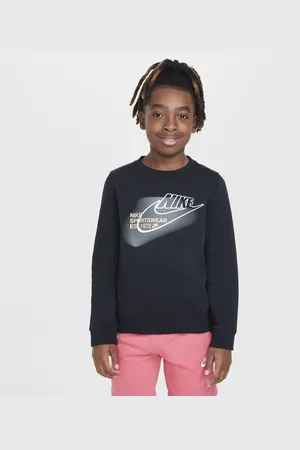 Nike Flísová mikina Sportswear Standard Issue s kulatým výstřihem pro větší děti (chlapce)