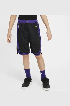 Nike Kraťasy Dri-FIT NBA Swingman Los Angeles Lakers 2023/24 City Edition pro větší děti