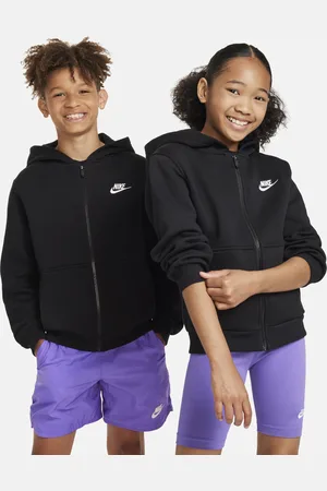 Nike Mikina Sportswear Club Fleece s kapucí a dlouhým zipem pro větší děti