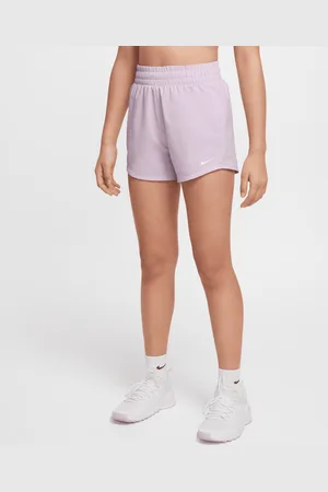 Nike Tkané tréninkové kraťasy One Dri-FIT s vysokým pasem pro větší děti (dívky)