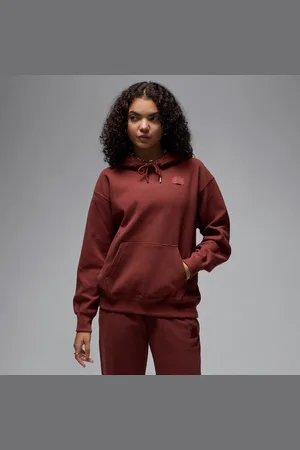 Nike Dámská mikina Jordan Flight Fleece z voštinové pleteniny s kapucí a saténovou podšívkou
