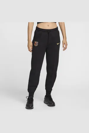 Nike Dámské fotbalové kalhoty FC Barcelona Tech Fleece se středně vysokým pasem