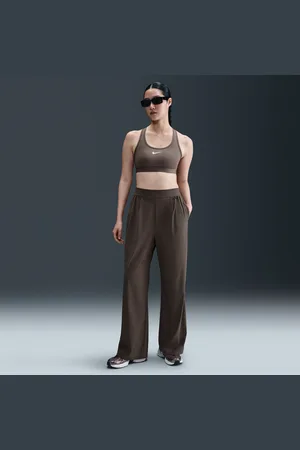 Nike Dámské volnější kalhoty Dri-FIT 24.7 PerfectStretch s vysokým pasem a širokými nohavicemi