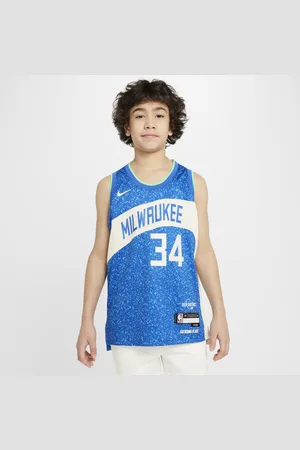 Nike Dres Dri-FIT NBA Swingman Giannis Antetokounmpo Milwaukee Bucks 2023/2024 City Edition pro větší děti