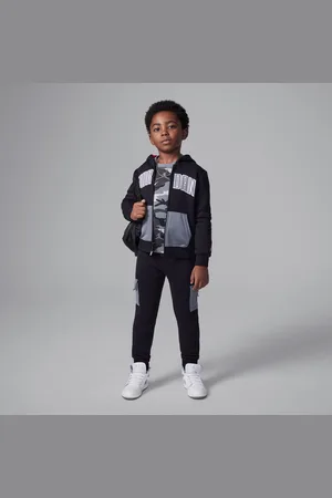 Nike Dvoudílná flísová souprava Jordan Patch Pocket s mikinou s kapucí a zipem po celé délce pro malé děti