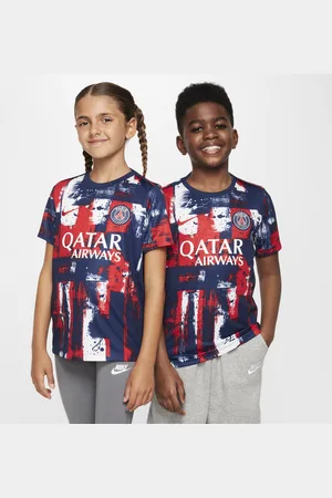Nike Předzápasové fotbalové tričko Dri-FIT Paris Saint-Germain Academy Pro s krátkým rukávem pro větší děti, domácí