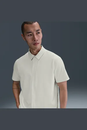 Nike Pánská košile Dri-FIT 24.7 PerfectStretch s krátkým rukávem a zapínáním na patentky