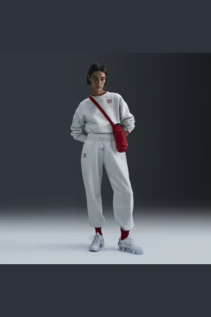 Nike Dámské volné fotbalové kalhoty Football Liverpool FC Phoenix Fleece, třetí, s vysokým pasem