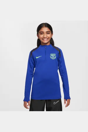 Nike Třetí fotbalové tréninkové tričko Dri-FIT FC Barcelona Strike pro větší děti