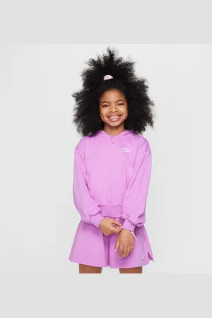 Nike Mikina s kapucí a dlouhým zipem Sportswear pro větší děti (dívky)