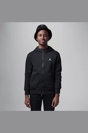 Nike Basketbalová flísová mikina Jordan Dri-FIT Sport Statement s kapucí a zipem po celé délce pro větší děti