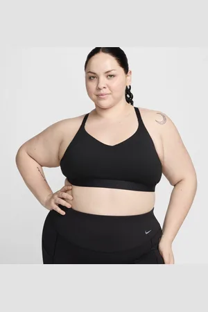 Nike Dámská nastavitelná sportovní podprsenka Indy s lehkou oporou a vycpávkami (větší velikost)