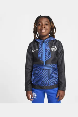 Nike Domácí fotbalová větrovka Inter Milán Amplify Windrunner pro chlapce