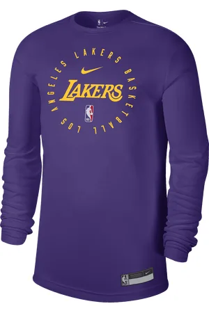 Nike Pánské tričko Dri-FIT NBA Los Angeles Lakers s dlouhým rukávem