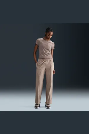 Nike Dámské sametové kalhoty Sportswear Chill Knit se středně vysokým pasem
