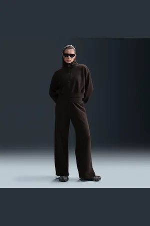 Nike Pohodlné dámské flísové kalhoty s širokými nohavicemi a vysokým pasem Sportswear Phoenix Plush