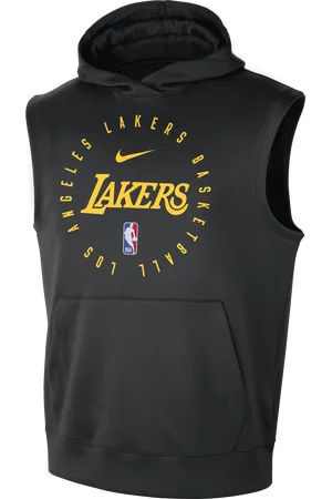 Nike Pánská mikina s kapucí a bez rukávů NBA Dri-FIT Los Angeles Lakers Spotlight