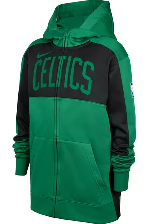 Nike Mikina s kapucí se zipem po celé délce Dri-FIT NBA s kapucí Boston Celtics Showtime pro větší děti
