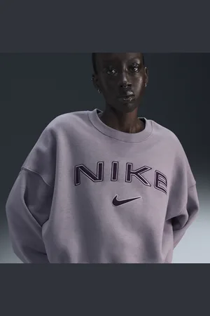 Nike Dámská volnější mikina Sportswear Phoenix Fleece s kulatým výstřihem a logem