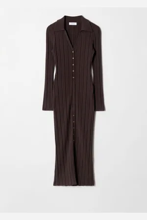 & OTHER STORIES Rib-Knit Wool Maxi Dress