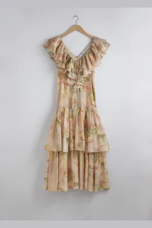 & OTHER STORIES Cascading Ruffle Maxi Dress