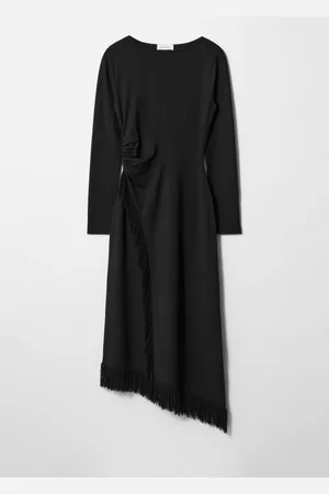 & OTHER STORIES Asymmetric Fringe Midi Dress