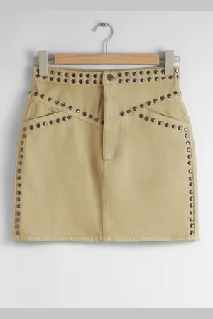 & OTHER STORIES Studded Denim Mini Skirt