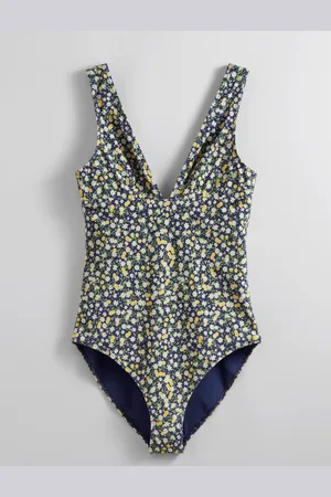 & OTHER STORIES Printed V-Cut Swimsuit