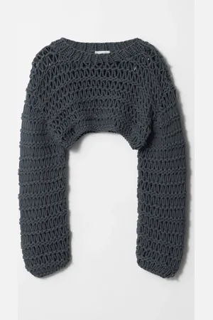 & OTHER STORIES Cropped Open-Stitch Jumper