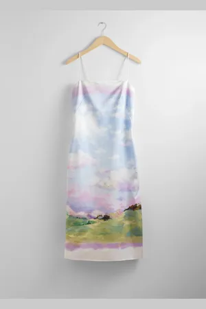 & OTHER STORIES Printed Slip Midi Dress