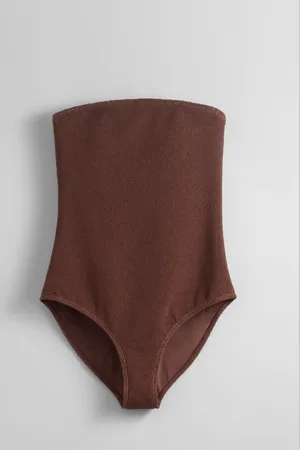 & OTHER STORIES Textured Bandeau Swimsuit