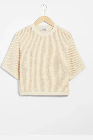 & OTHER STORIES Sheer Rib-Knit T-Shirt